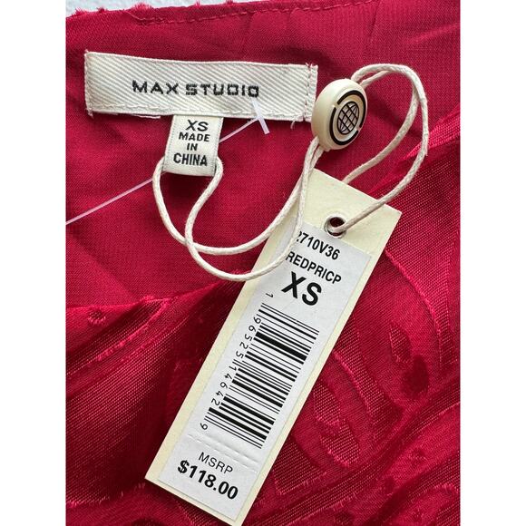 New ~ MAX STUDIO ~ Geometric Layered Sleeveless Tunic Top Size XS - Picture 6 of 6